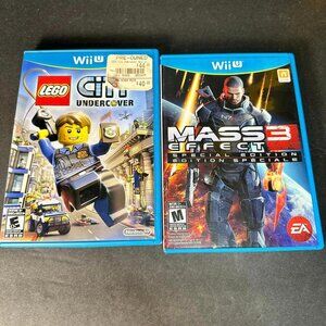 Wii U games Lego City undercover and Mass Effect 3